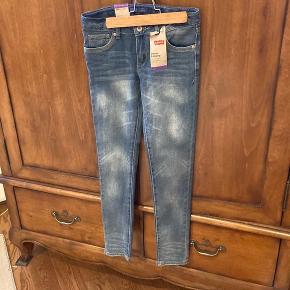 Nwt Levis Purple Stitch Denim Leggings - Picture 7 of 10